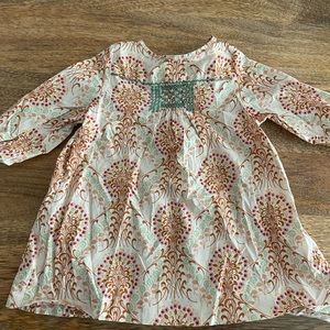 Bonpoint Paisley Dress Long sleeve size 6M